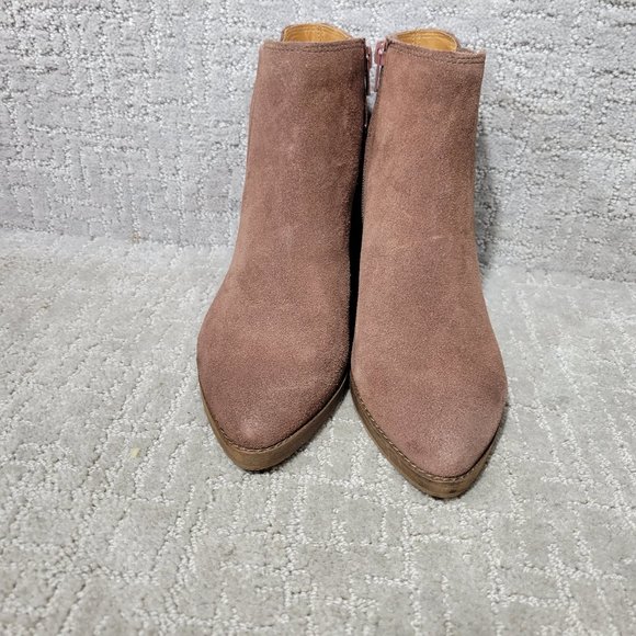 Frye And Co. Kaye Chelsea Women's Size US 8.5M Brown Suede Zip Ankle Boots. NEW - Picture 4 of 11